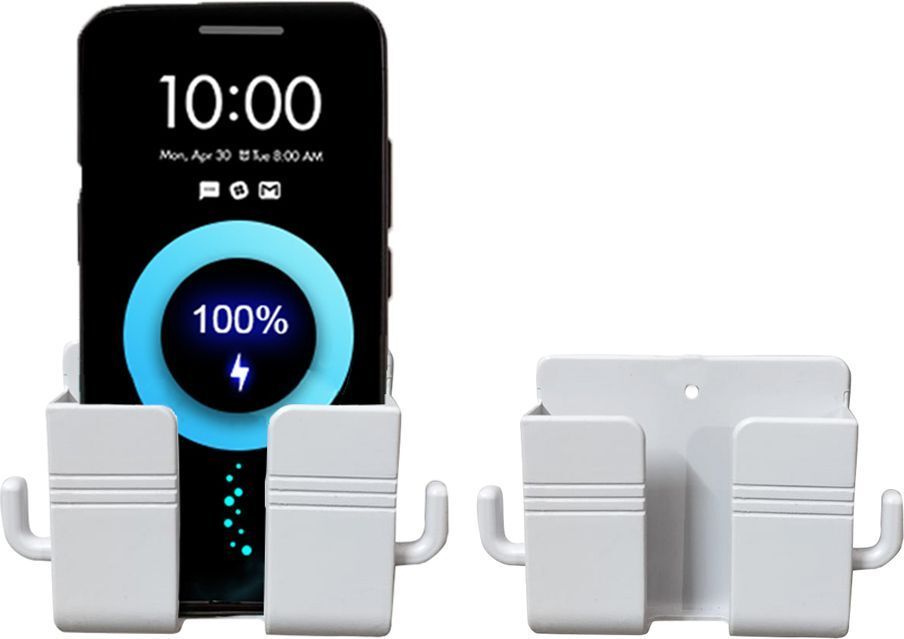 Flipkart SmartBuy Phone Stand Wall Mount For Charging | AC/TV Remote Hanging Bracket Pack OF 2 Mobile Holder-image-47