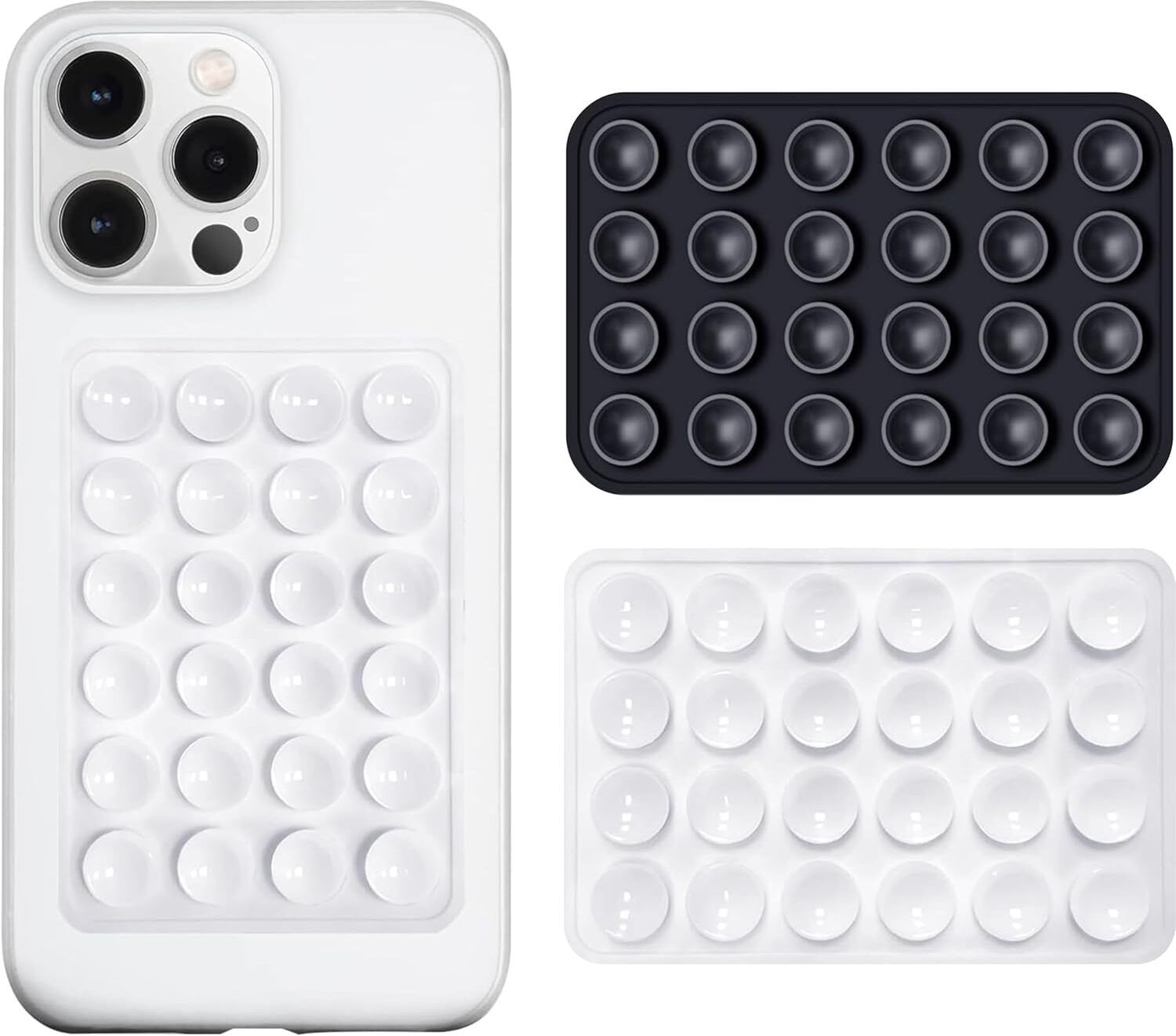 Hoccroxx 2 pcs Anti-Slip Silicone Suction Phone Case for Selfies Videos Mirror Shower Mobile Holder-picture-12