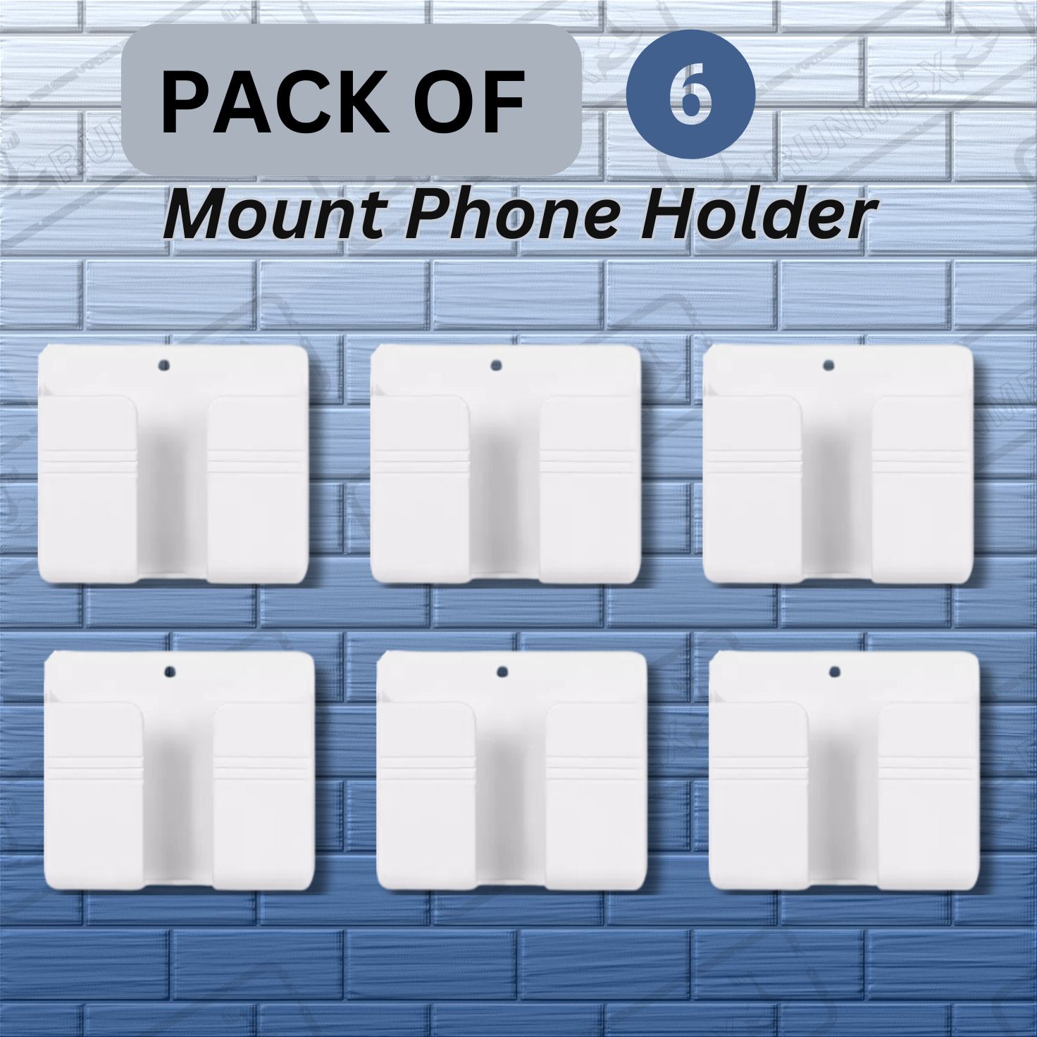 RUNMEX Mobile & Remote Holder PACK OF 6 WALL MOUNTED Mobile Holder-image-44