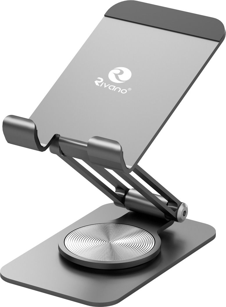 Rivano RN-HO-06 360 Degree Rotating Mobile and Tablet Stand, Grey Mobile Holder-picture-10