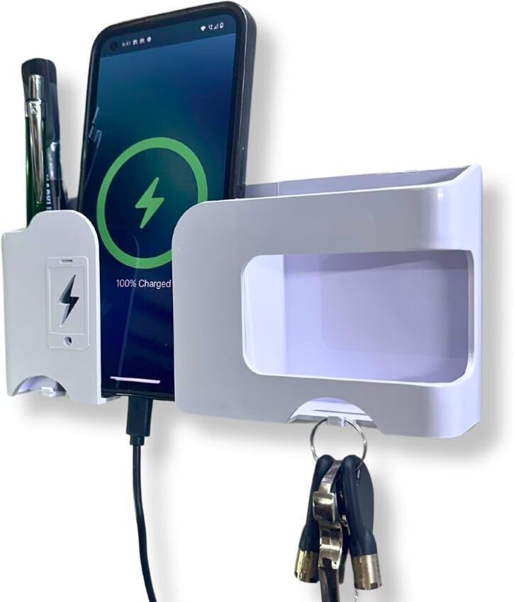DSNS Mobile Stand For All Smartphones, Wall Mounted Phone Stand Charging Stand Mobile Holder-image-5