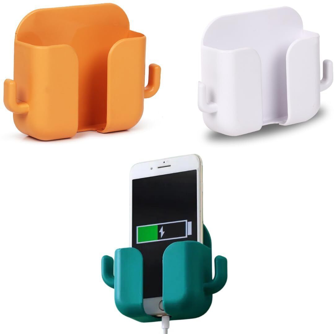 DSNS Mobile Wall Stand for charging | AC/TV Remote Holder Phone Stand Pack OF 3 Mobile Holder-image-26