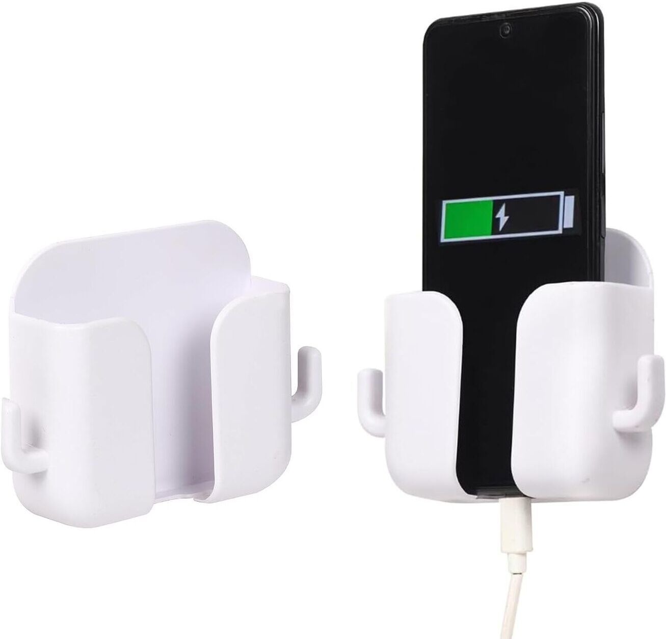 Flipkart SmartBuy Mobile Wall Mounted Stand for charging | AC/TV Remote Holder Phone Stand 2 Piecs Mobile Holder-image-19