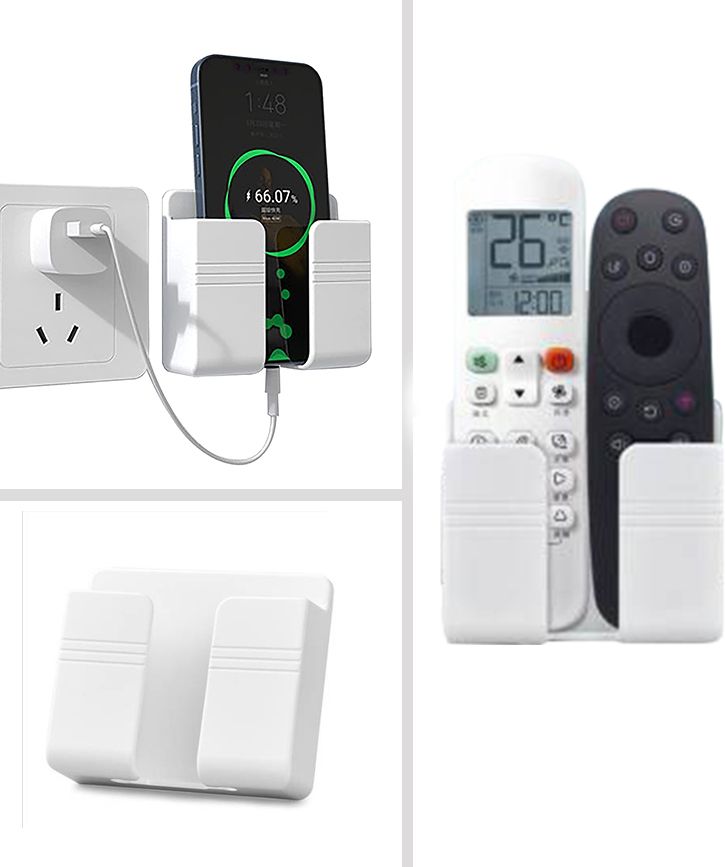 M/S DSNS Mobile Charging Wall Holder And Remote Stand for All Smartphones White 3 Pices Mobile Holder-picture-19