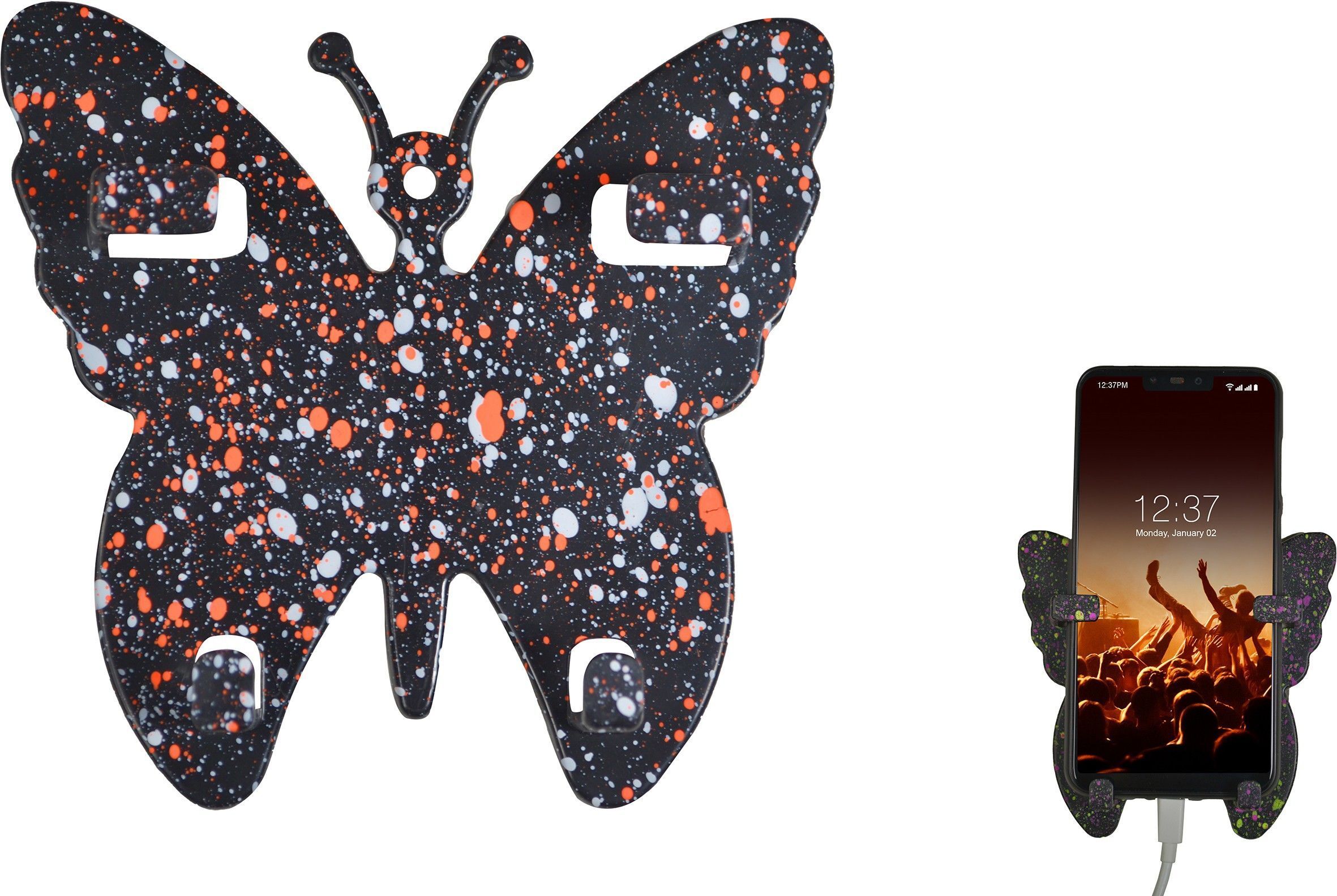 Flipkart SmartBuy Wall Mounted Mobile charging Stand | Butterfly Shape Phone Stand 1 Pics Mobile Holder-image-35