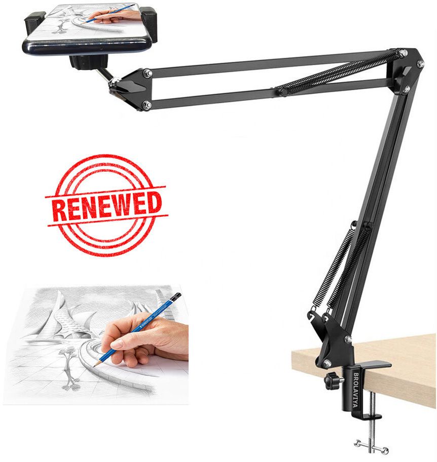 BROLAVIYA (Renewed) Overhead Metal Arm and Bracket For All Mobile Phones Mobile Holder-picture-11