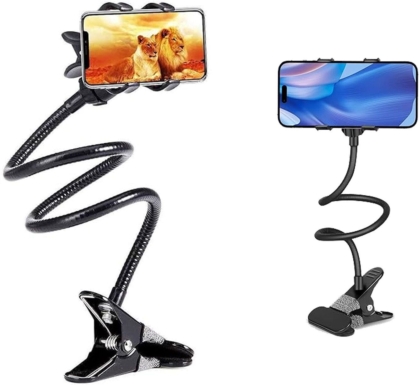 STRIFF Flexible Mobile Stand, 360 degree Rotation, Heavy Duty Clamp for All Smartphone Mobile Holder