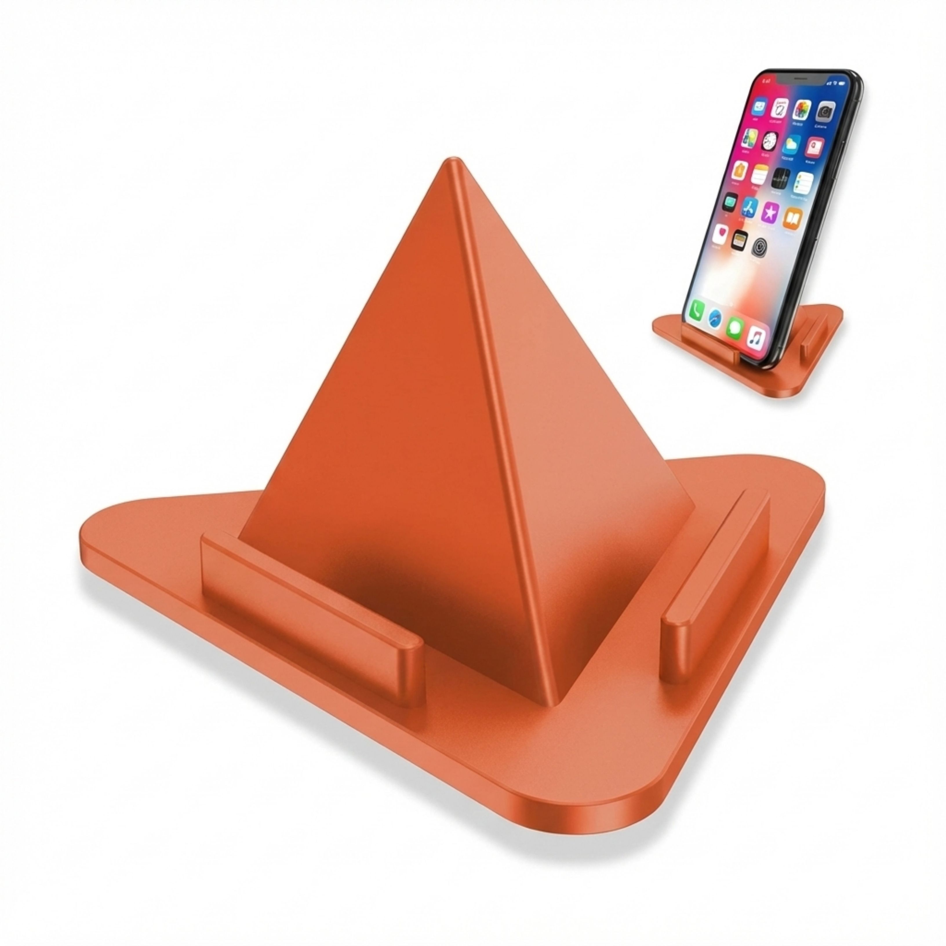 THE UNKNOWN MART Triangle Pyramid Mobile Holder Stand for Desk (Pack of 1) Mobile Holder-image-26