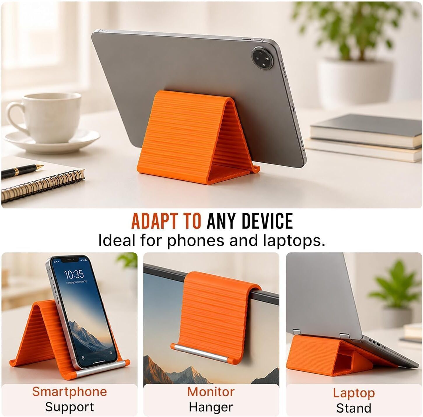 Pyrxora Flexible Silicone Phone Stand Adjustable Holder for Home and Office Mobile Holder-image-46