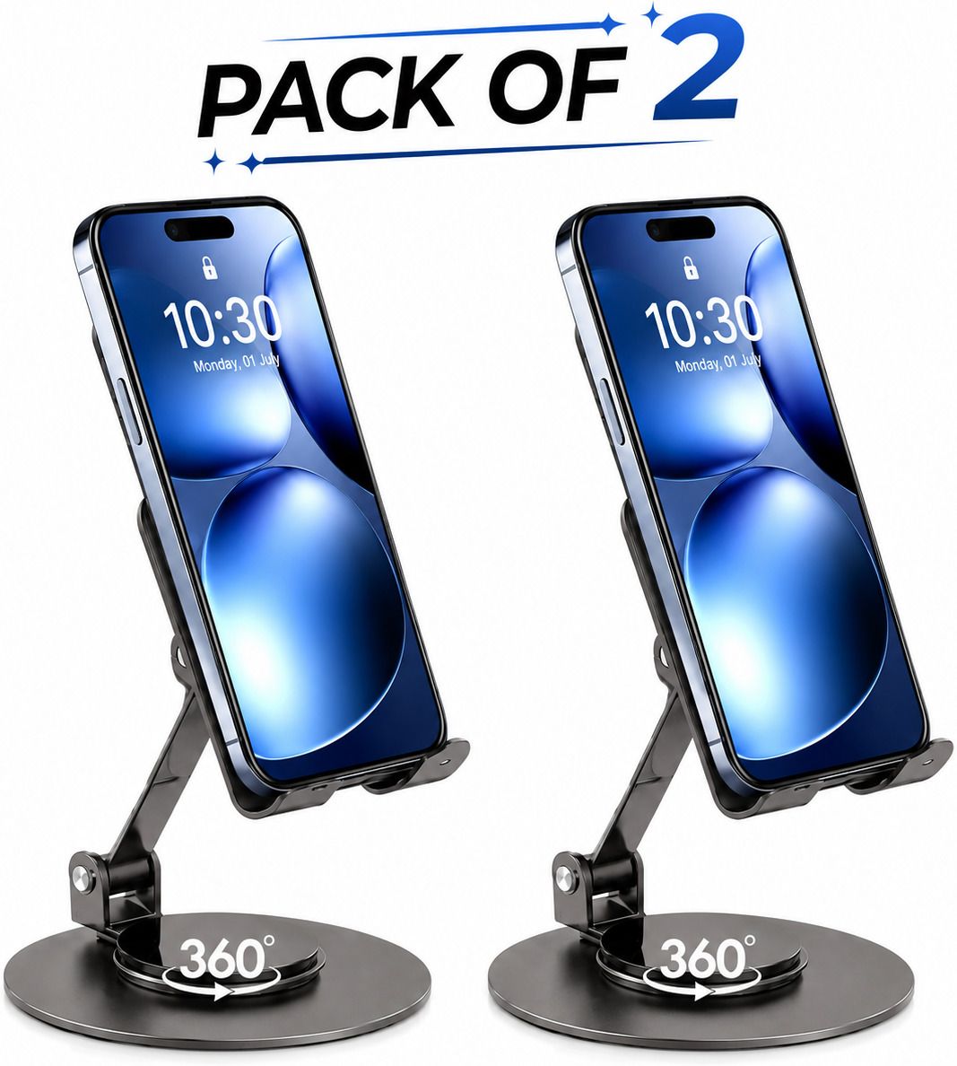 Nexora Rotating Mobile Stand Adjustable Phone Stand Mobile Holder Foldable Phone Stand Mobile Holder-image-10