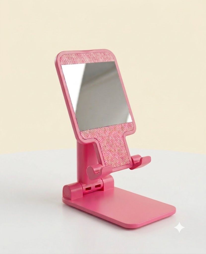 SHOPIVO.ORIGINALS Mobile Stand with Mirror | Mobile Stand for Study | Mobile Stand for Table || Mobile Holder-image-14
