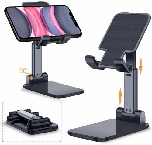 Ribber Adjustable mobile stand (Black) Mobile Holder-image-45