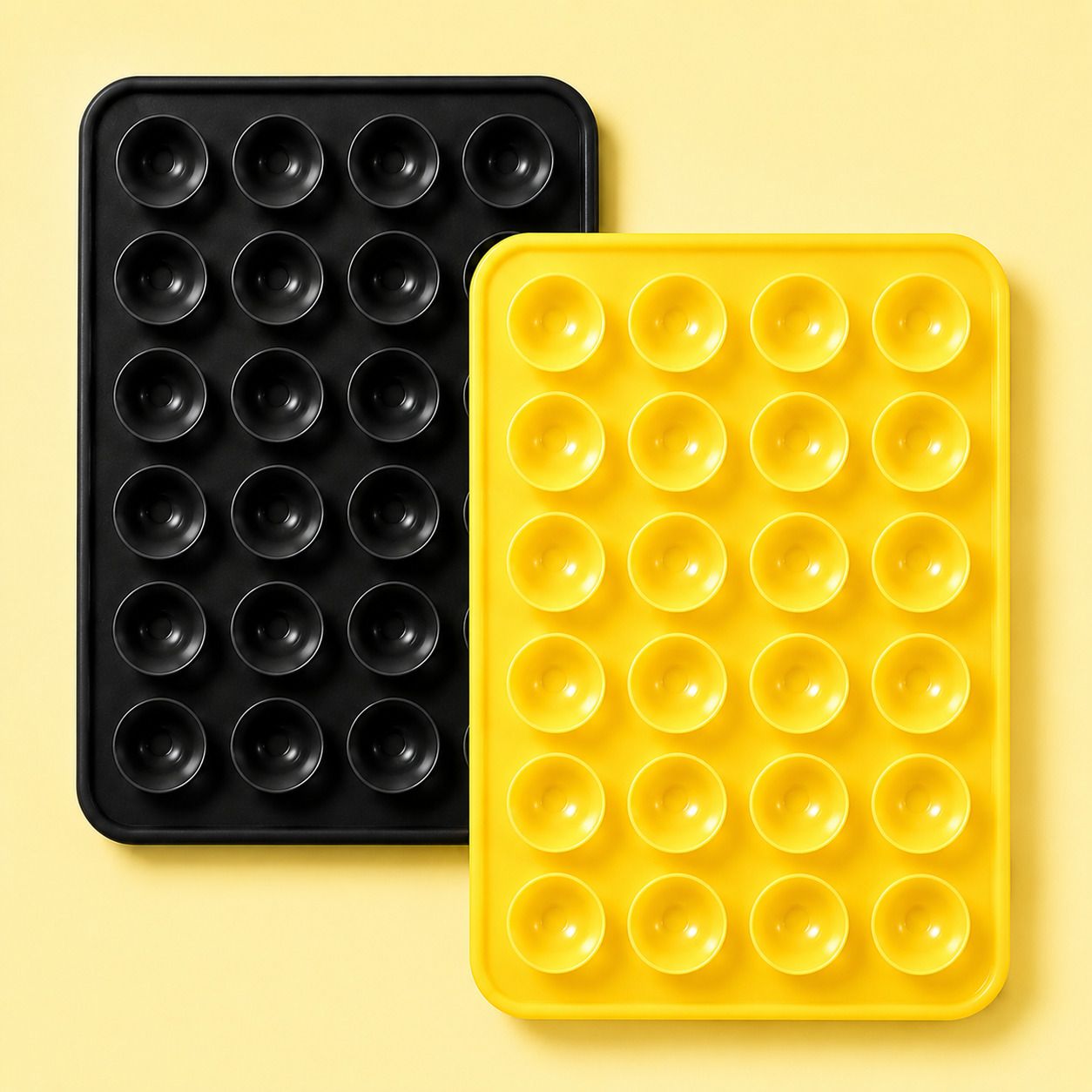 RedShell 2 Pcs Black & Yellow Silicone Suction Phone Grip Sticker for Mobile Holder Mobile Holder-image-33