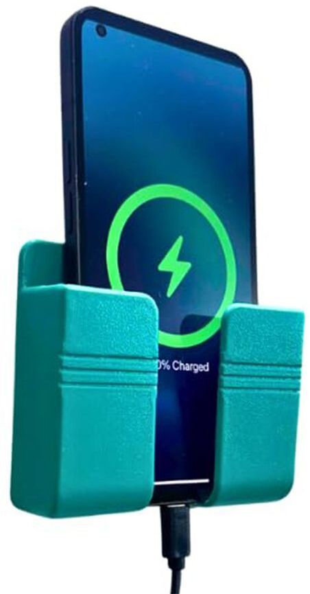 DSNS Wall Mount Mobile Stand Case for Remote with Hole for Phone Charging 1 Pics Mobile Holder-picture-13
