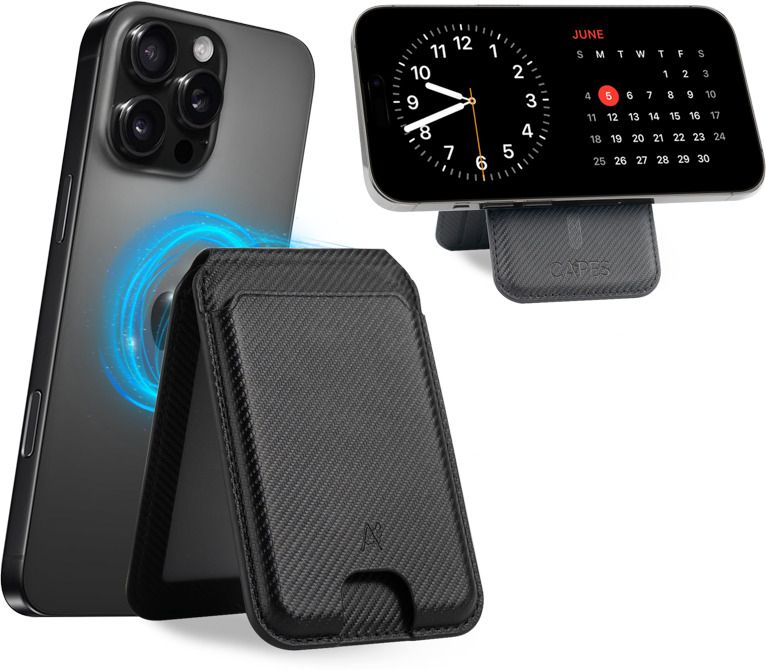 Capes India MagLock Wallet Pro Compatible with MagSafe, Phone Grip & Stand, 5 Card Slots Mobile Holder-picture-32