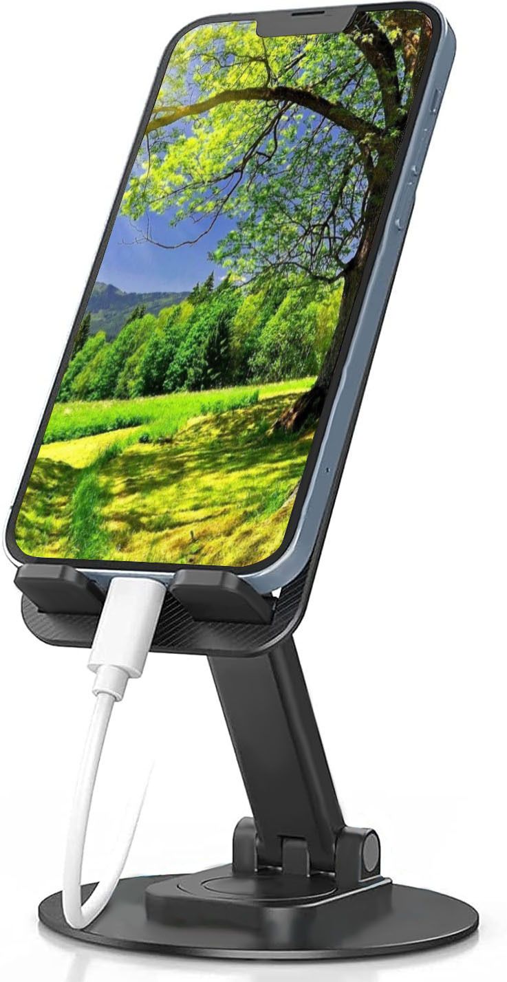 Casa Tech Adjustable Cell Phone Stand, Foldable Portable Phone Stand Phone Holder for Desktop, Tablet Stand Compatible with Mobile Single Gimbal for Mobile-image-17