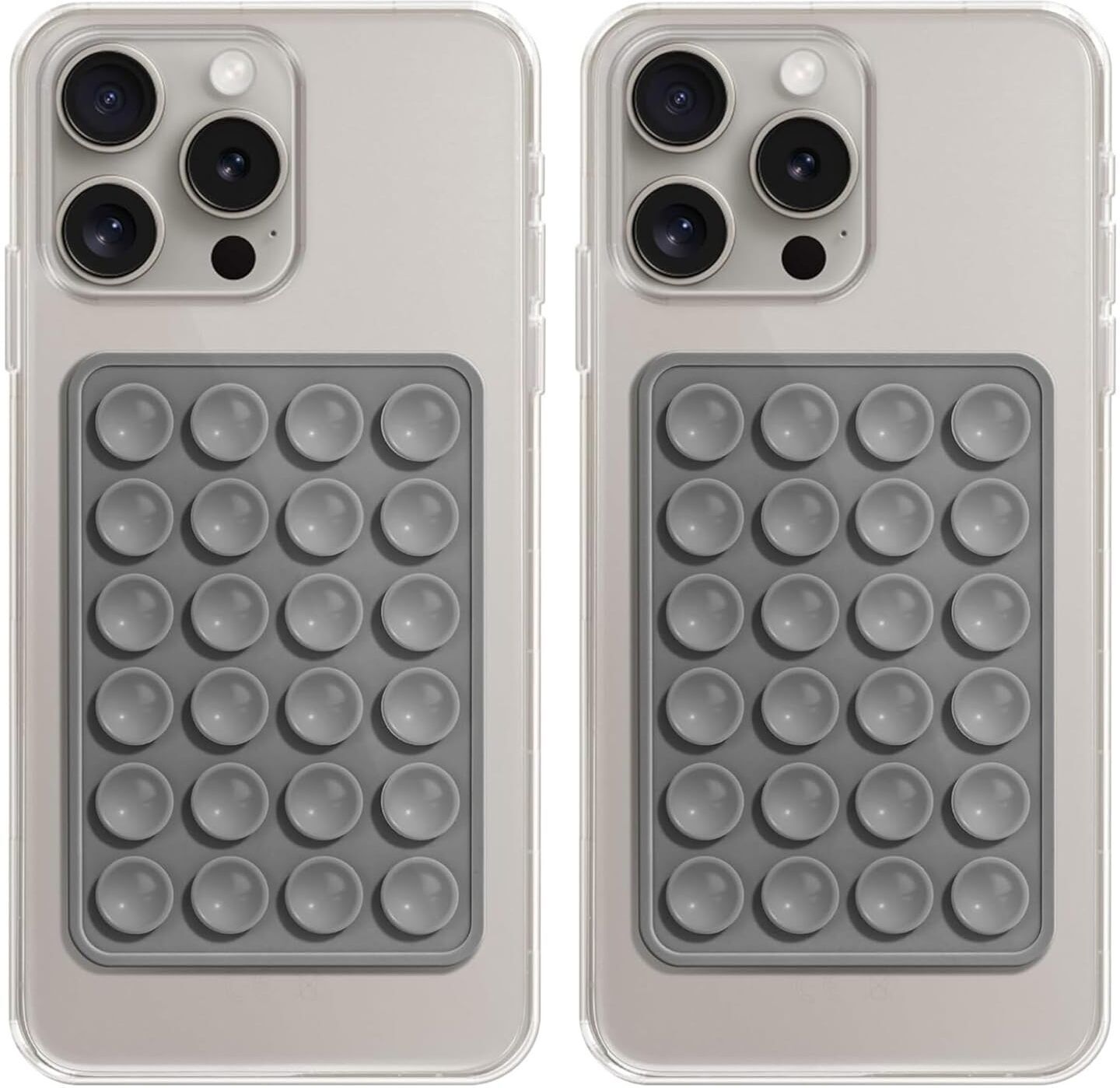 DSNS Double-Sided Suction Cup | Anti Slip Silicon Sticky Phone Stand 2 Pics Mobile Holder-image-32