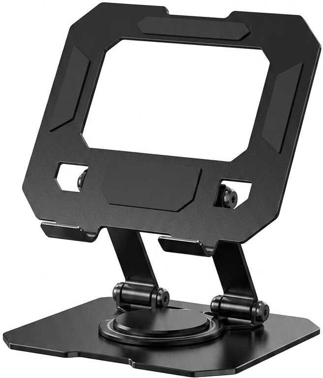Skstore Adjustable Foldable Metal Tablet Stand with 360° Rotation for iPad & Tablets Mobile Holder-image-35