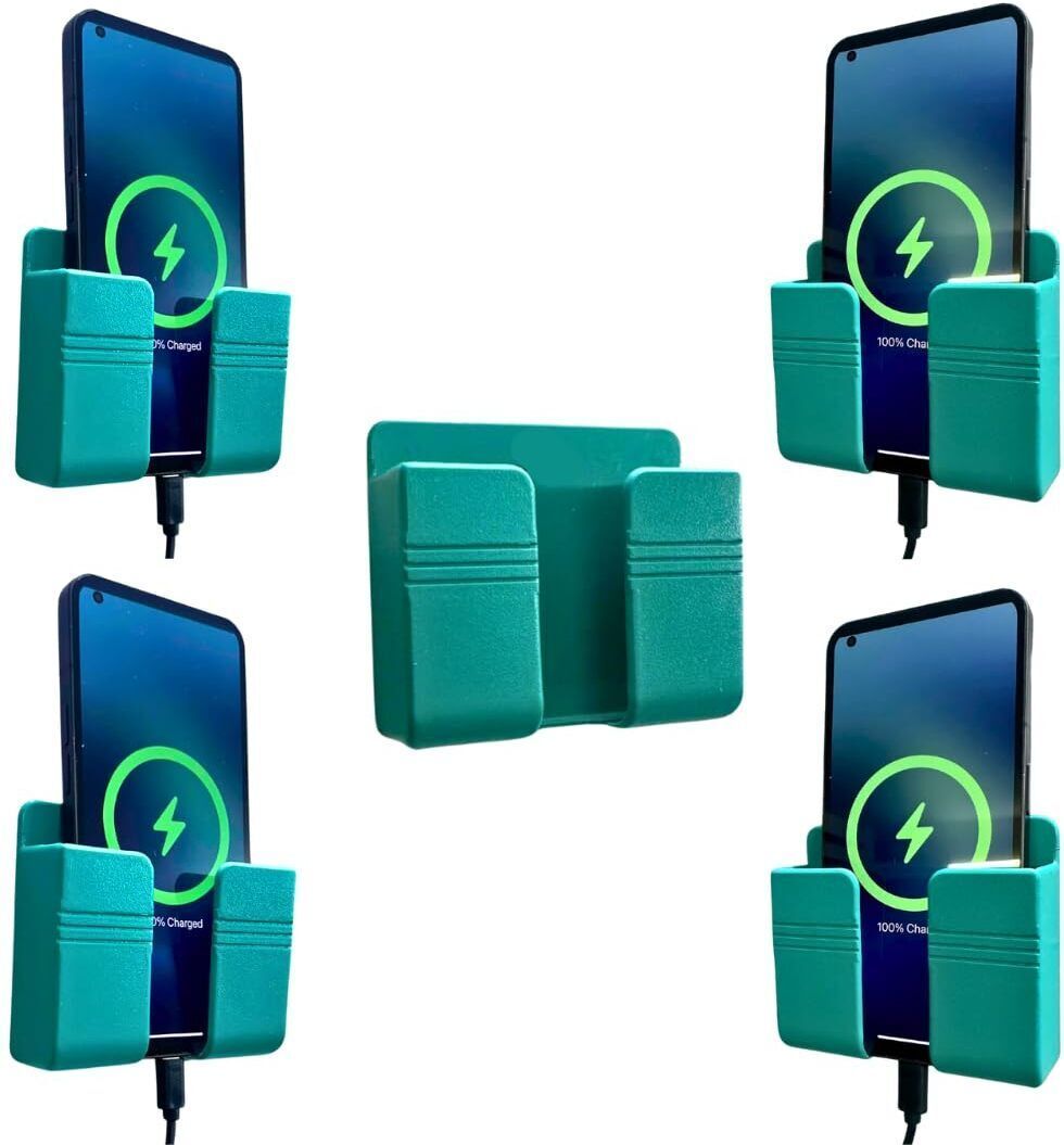 Flipkart SmartBuy Green Wall Mounted Mobile Holder Storage Case for Remote Universal Pack OF 5 Mobile Holder-image-41