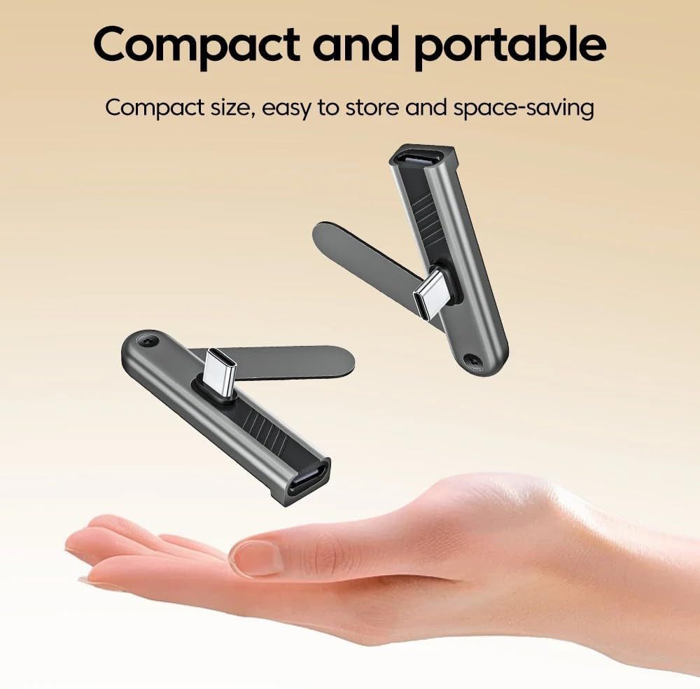 X9X Type C 0 m 240W USB Type C 8pin Fast Charging Adapter with Folding Phone Holder(NOCABLEINCLUDED)-picture-21