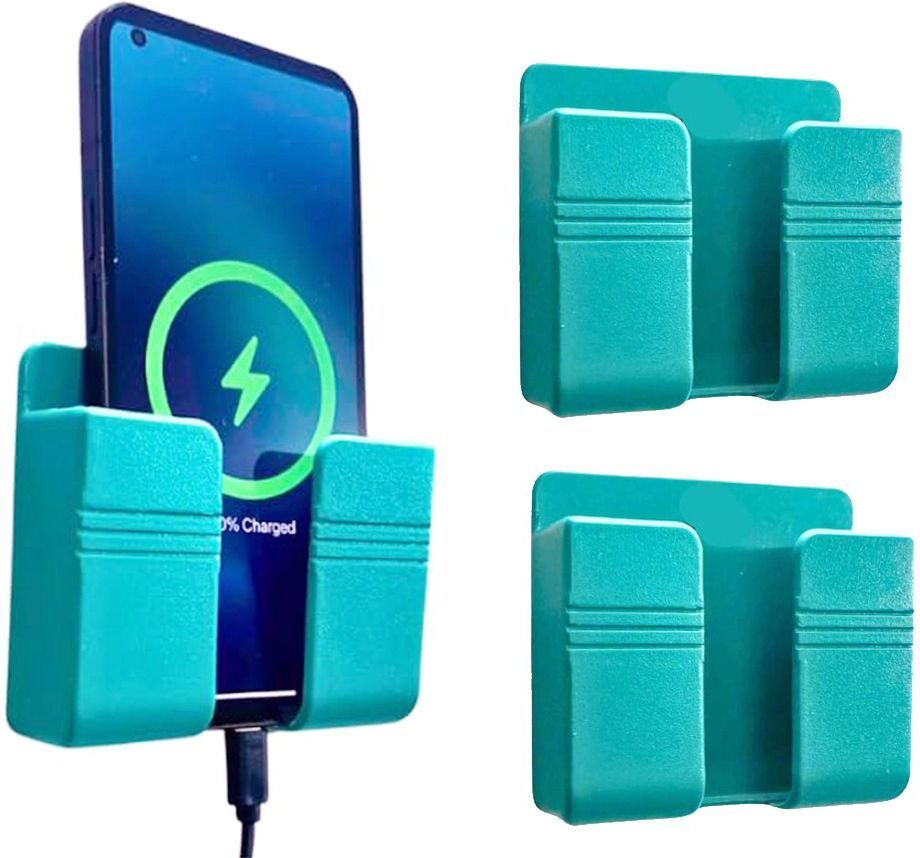 Flipkart SmartBuy Green Wall Stand for Charging | Remote Holder Phone Hanging Mobile Stand 3 Piecs Mobile Holder-picture-16