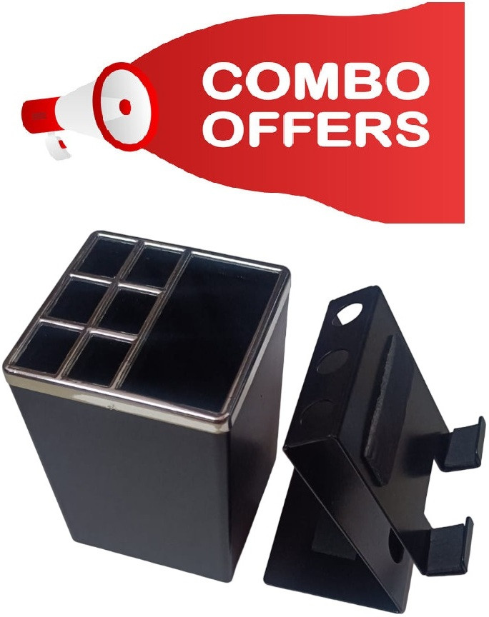 Invont Mobile Phone Stand With Desk Organizer For Pen, Pencil, Stepler (MSD-MS-102) Mobile Holder image 1