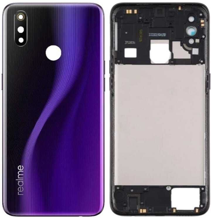 AAA Spares For Realme 3 pro body housing (with Camera Lens,Midle Ring,Key) Full Panel-image-37