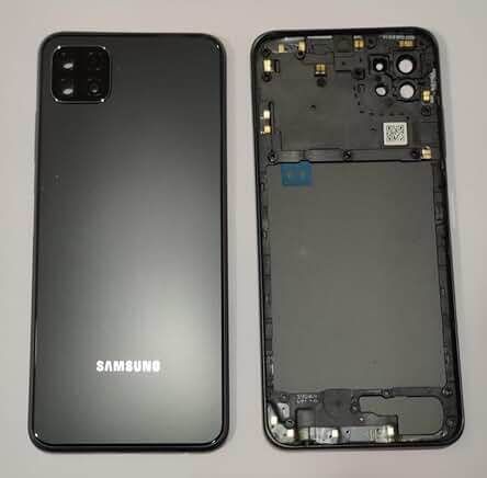 SPAREASP Samsung A22 5g Back Housing Body ( Middle Ring + Back Panel) Black Back Panel-image-42