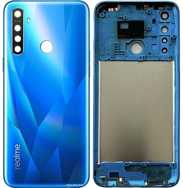 imbi Realme 5 Mobile Phone Panel With Network Antenna, Power and Volume Button, Camera Glass Full Panel-image-12