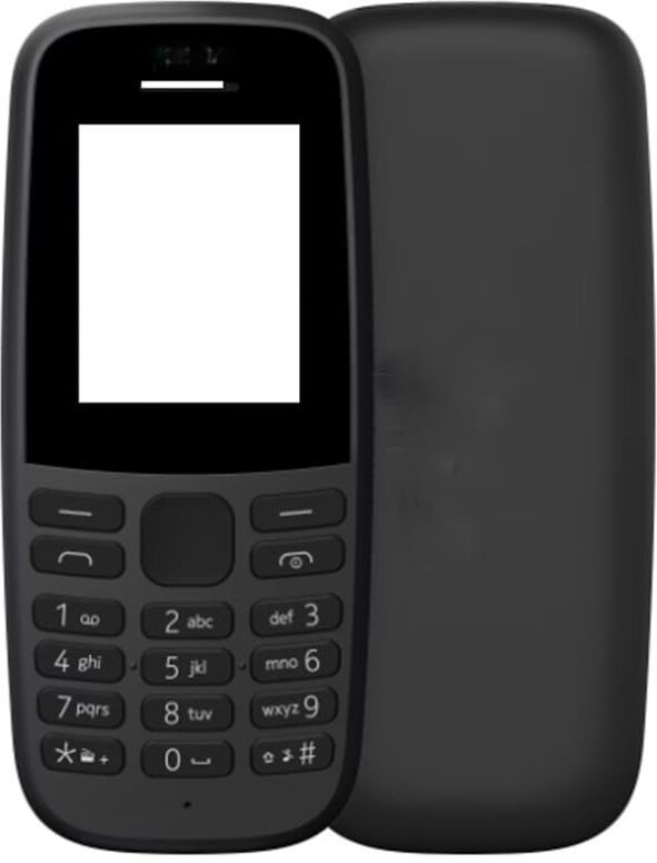 imbi Nokia 105 1019 Single Sim Front Back Body With Keypad Front & Back Panel-picture-11
