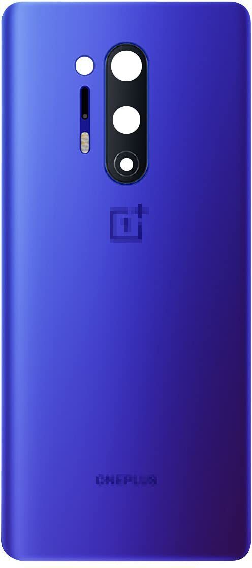 VRAVMO ONEPLUS 8 PRO (MATT BLUE) WITH CAMERA LENS GLASS Back Panel-image-27