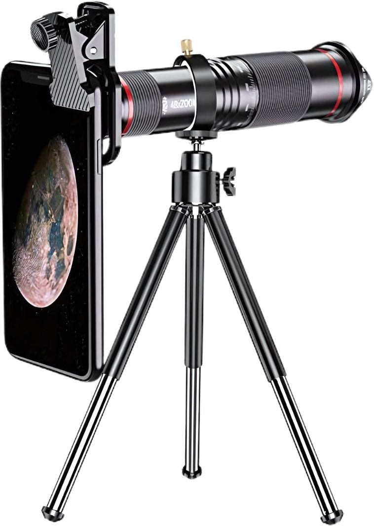 DRUMSTONE 4K HD 48X Zoom Mobile Phone Lens