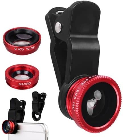 OSTALY 3 in 1 V3L Ultra HD Universal Clip Lens, Wide Angle, Fish Eye, Macro Lens Mobile Phone Lens-picture-45