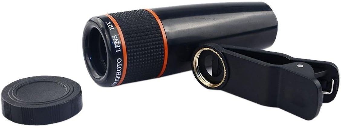 THE CURIOUS HUB 12X Optical Telephoto Mobile Phone Clip Lens – Universal Zoom Lens Mobile Phone Lens-image-2