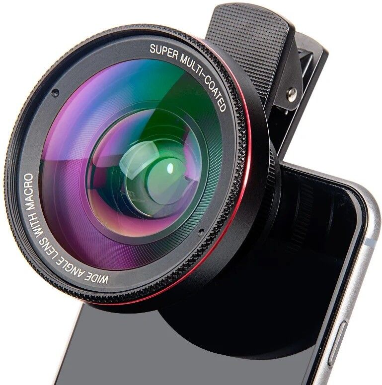 OSTALY Micro HD 2 in 1 Mobile Lens Kit Macro Lens 0.45X Ultra HD Wide Angle Mobile Phone Lens