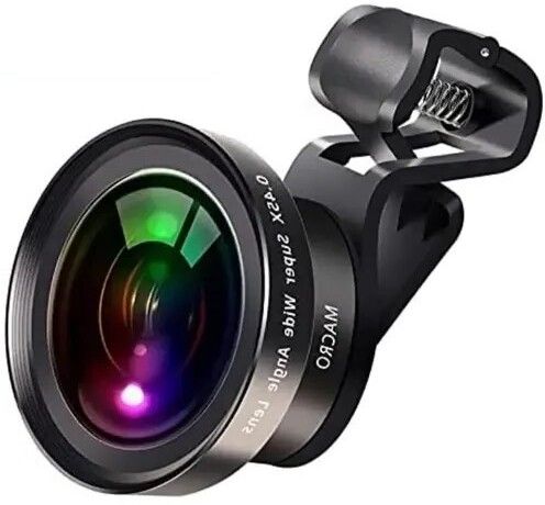 OSTALY Ultra HD 2 in 1 0.45X A12 Mobile Lens Kit Macro Lens Wide Angle and 15X Lens Mobile Phone Lens