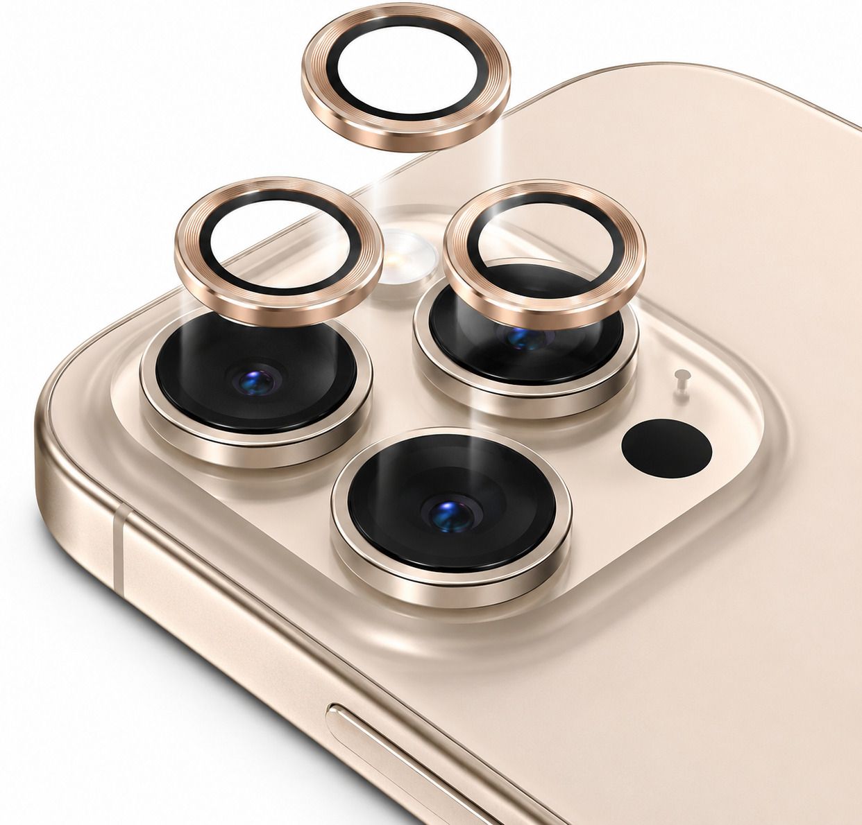 valksha Back Camera Lens Ring Guard Protector, Camera Lens Glass Protector for iPhone 17 Pro, iPhone 17 Pro Max-image-30