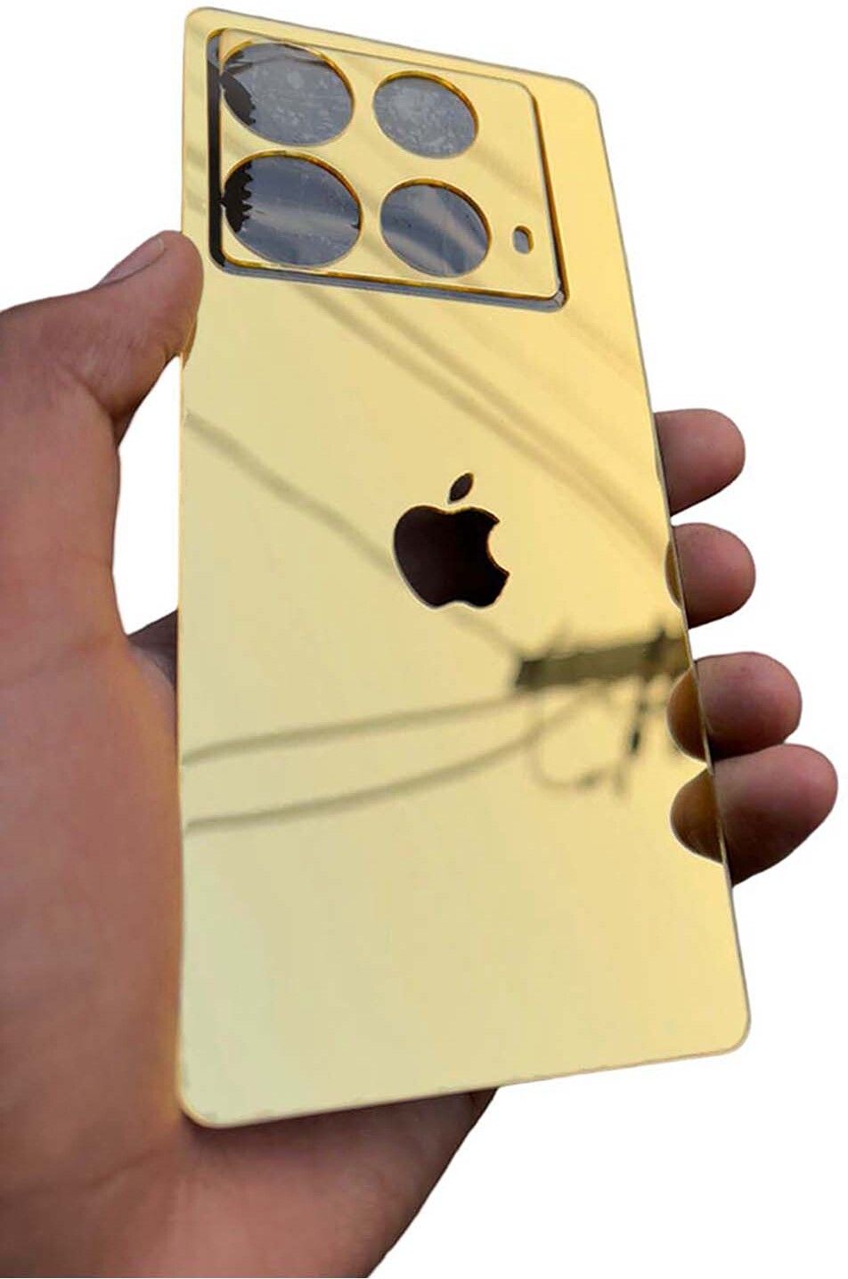 TWUAOP INFINIX NOTE 40 5G MOBILE SKIN ACRYLIC SHEET MIRROR BACK PANNEL APPLE LOGO Mobile Skin-image-2