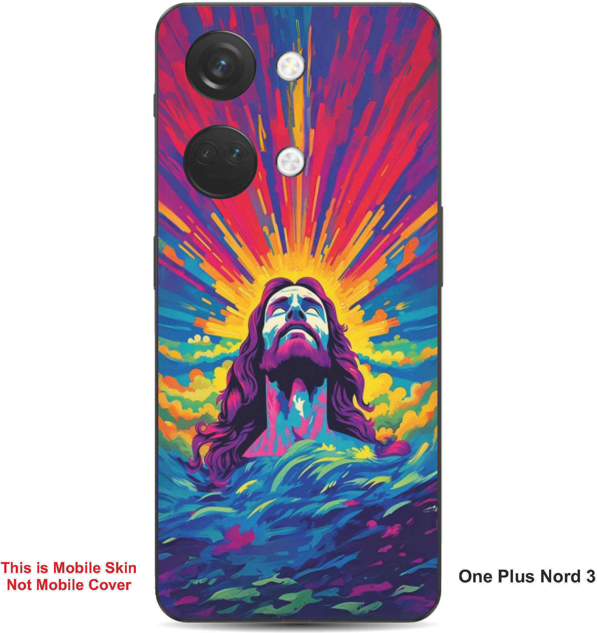 VYBE The Smart Choice One Plus Nord 3 Abstract Embossed Mobile Skin image 1