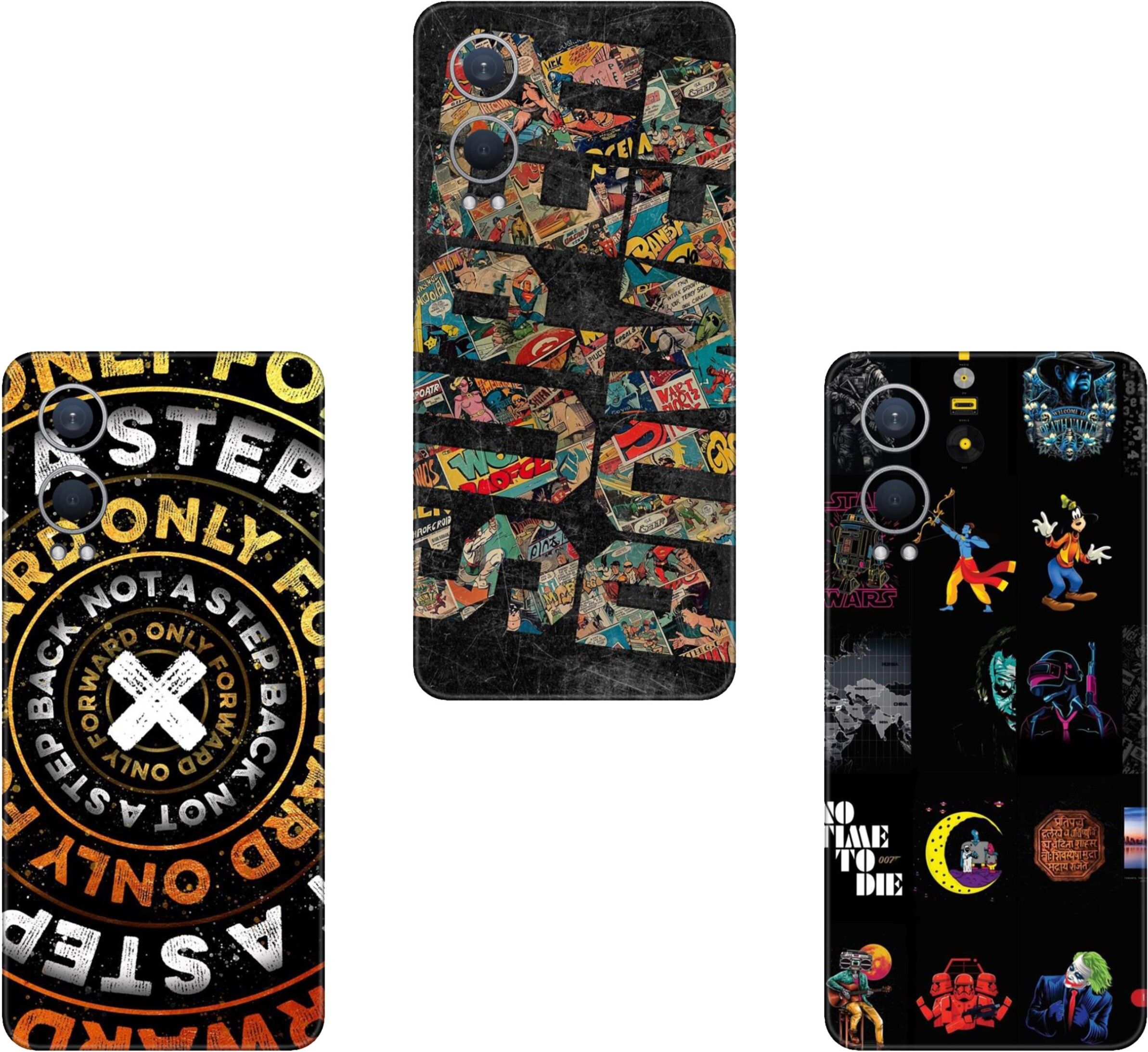 SKINADDA REALME C61 COMBO(PACK OF 3)Camera&Back Protector Premium Vinyl Mobile Skin-image-17