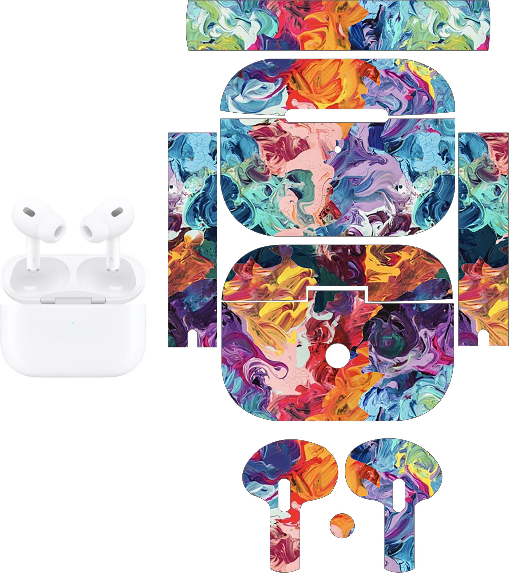 Flipkart SmartBuy airpod pro skin (type1)its skin only not device_108 Mobile Skin-image-49