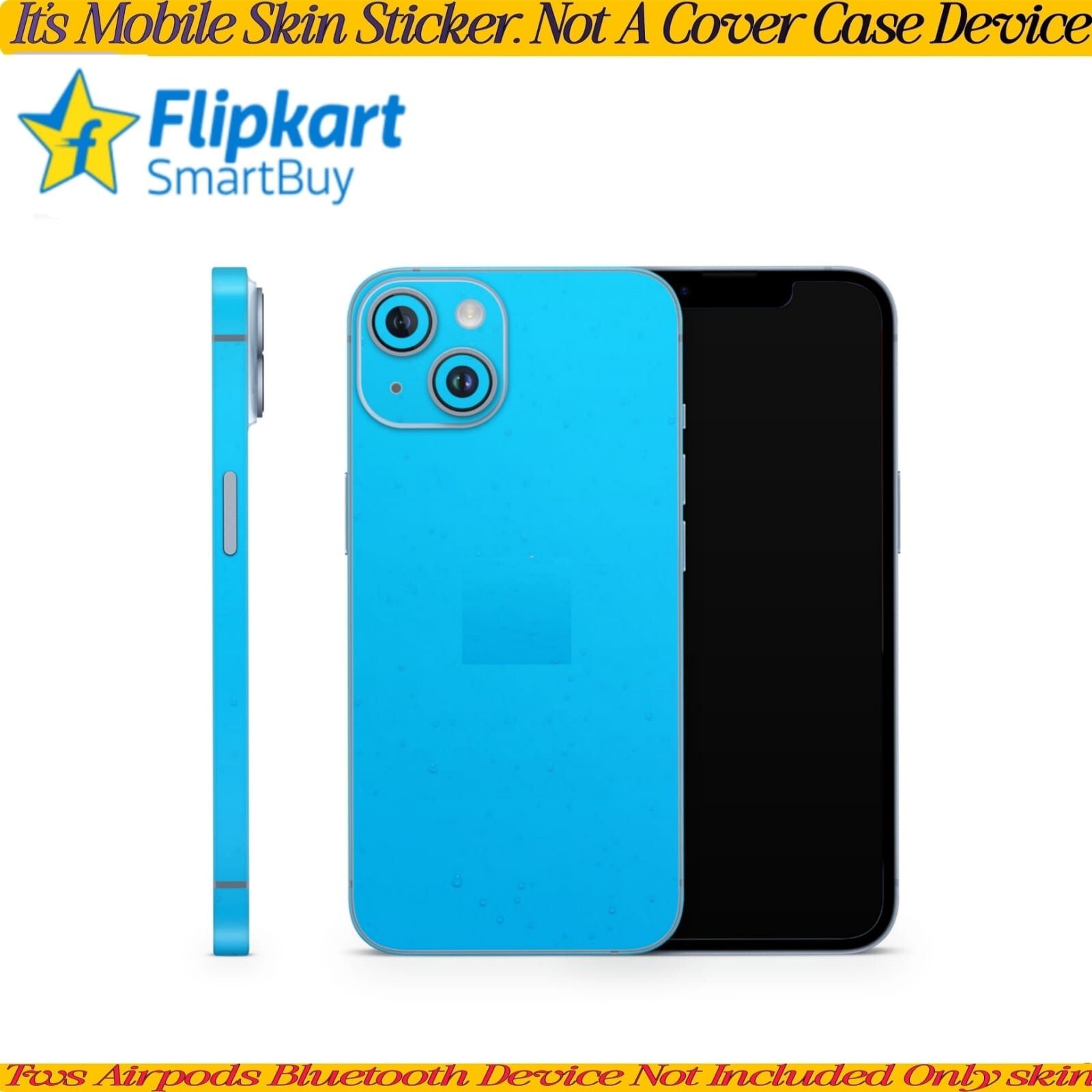 Flipkart SmartBuy for I phone 13 mobile skin(back+camera+side)_light blue_9st_a580 Mobile Skin-image-19