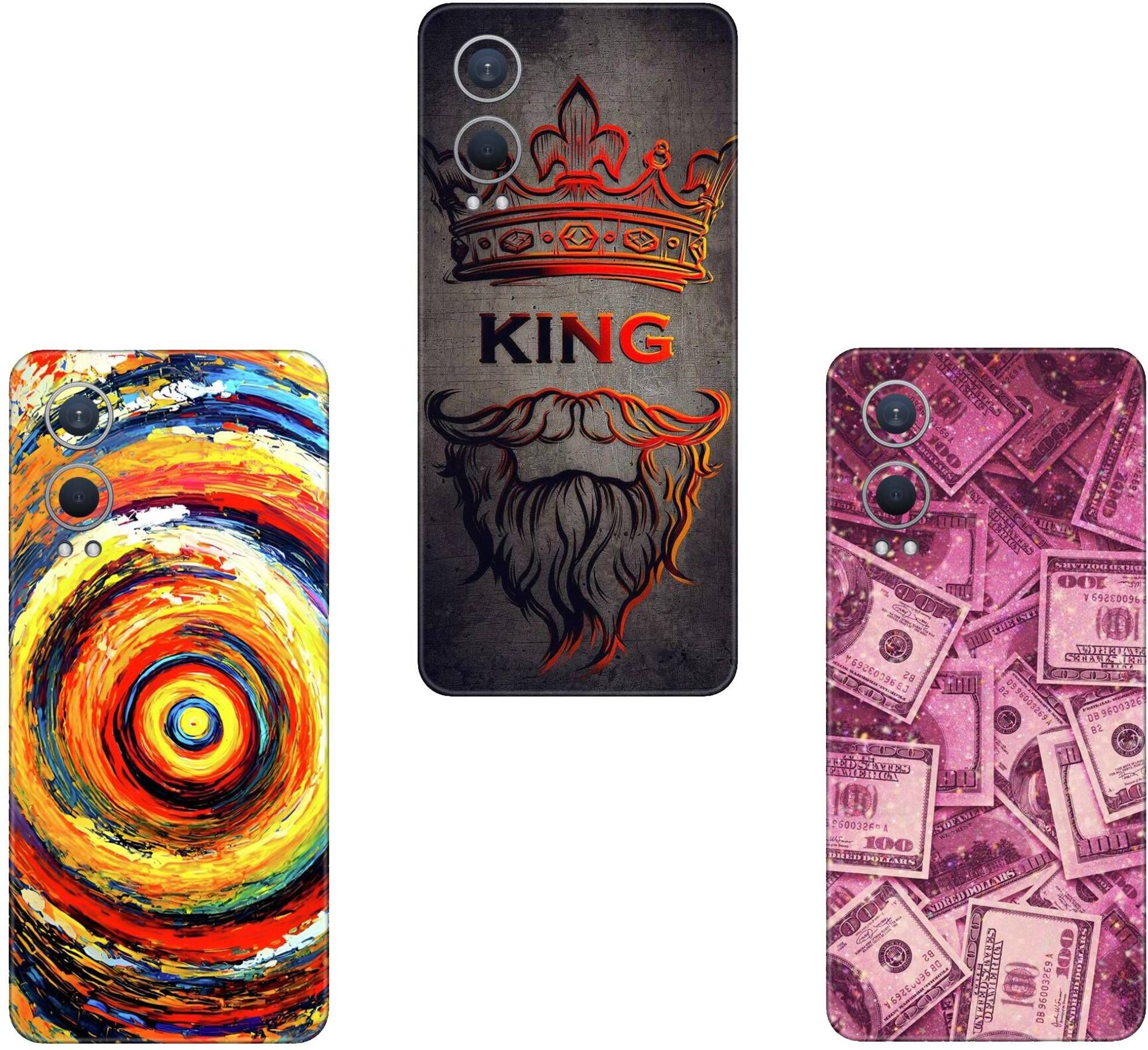 SKINFACTORY VIVO Y51 PRO 5G (PACK OF 3)Camera&Back Protector Premium Vinyl Mobile Skin-image-47