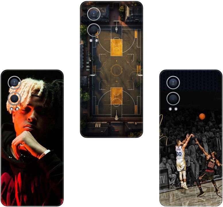wrap craft REALME C12 COMBO(PACK OF 3)Camera&Back Protector Premium Vinyl Mobile Skin-image-8