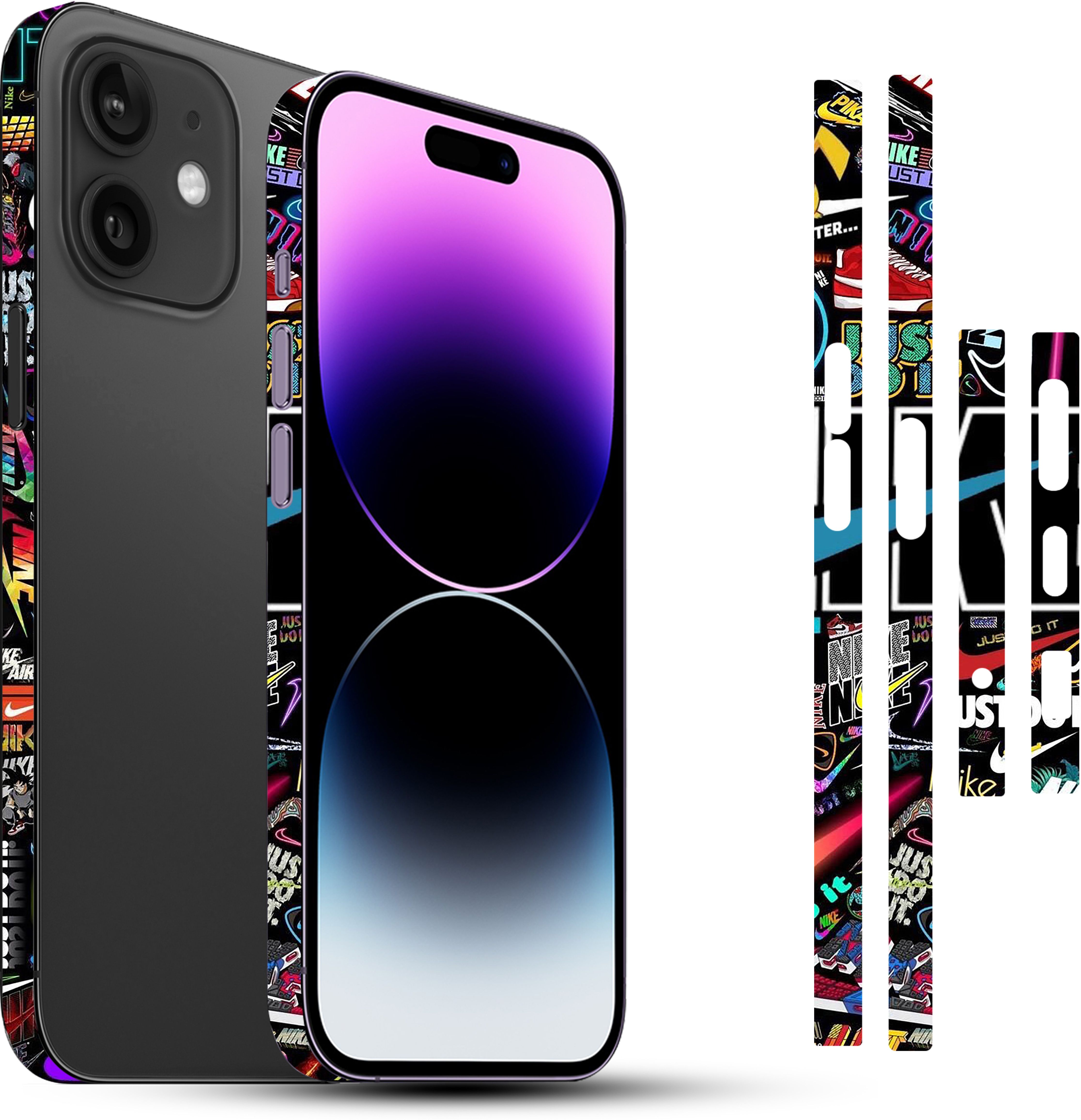 FCS iPhone 12, Side Panel Printed Vinyl Sticker Skin, FCS-40 (Logo) Mobile Skin-image-38