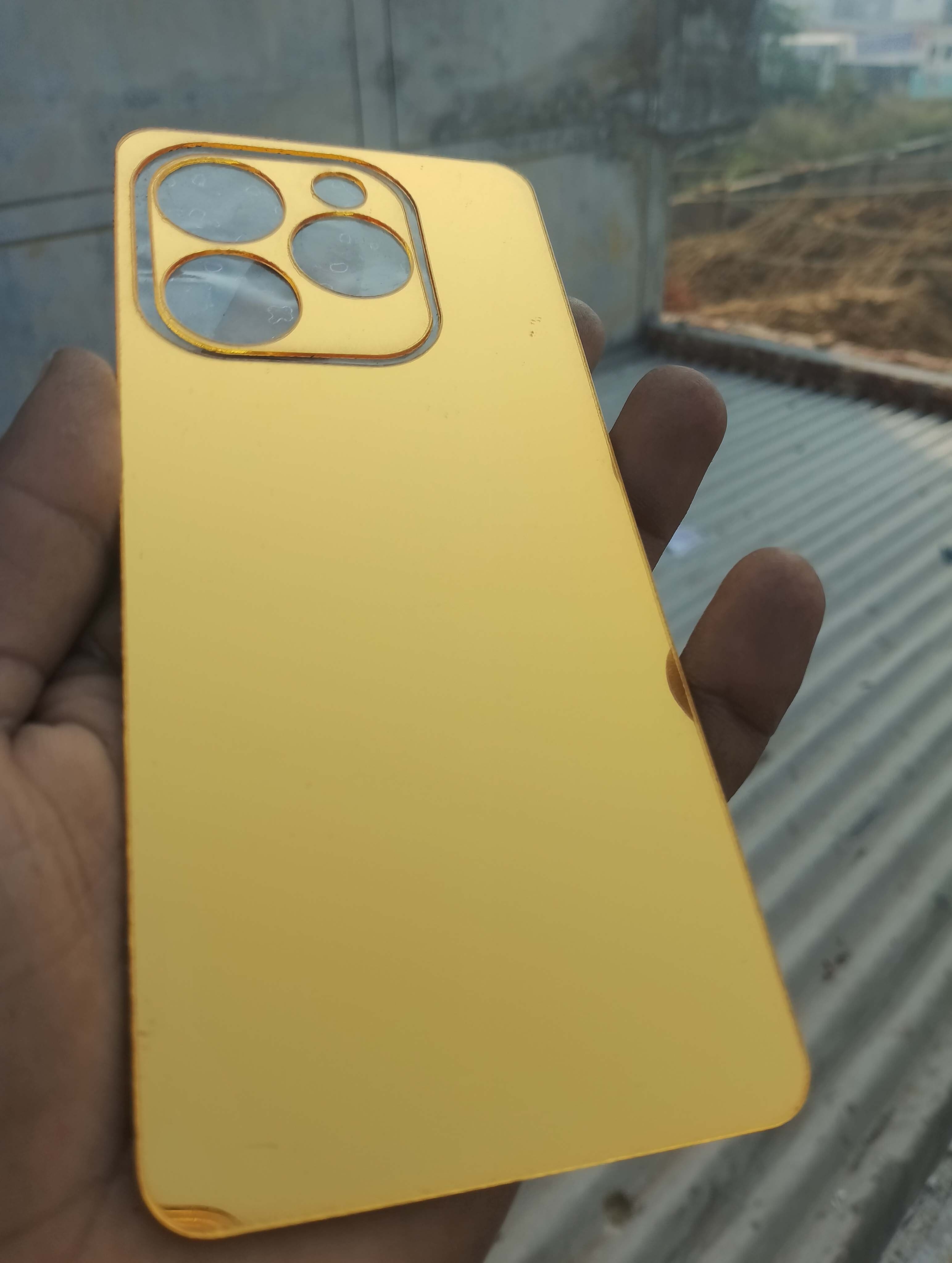 MOKPLZ Infinix Smart 8 Pro GOLDEN MIRROR BACK PANNEL Mobile Skin-image-44