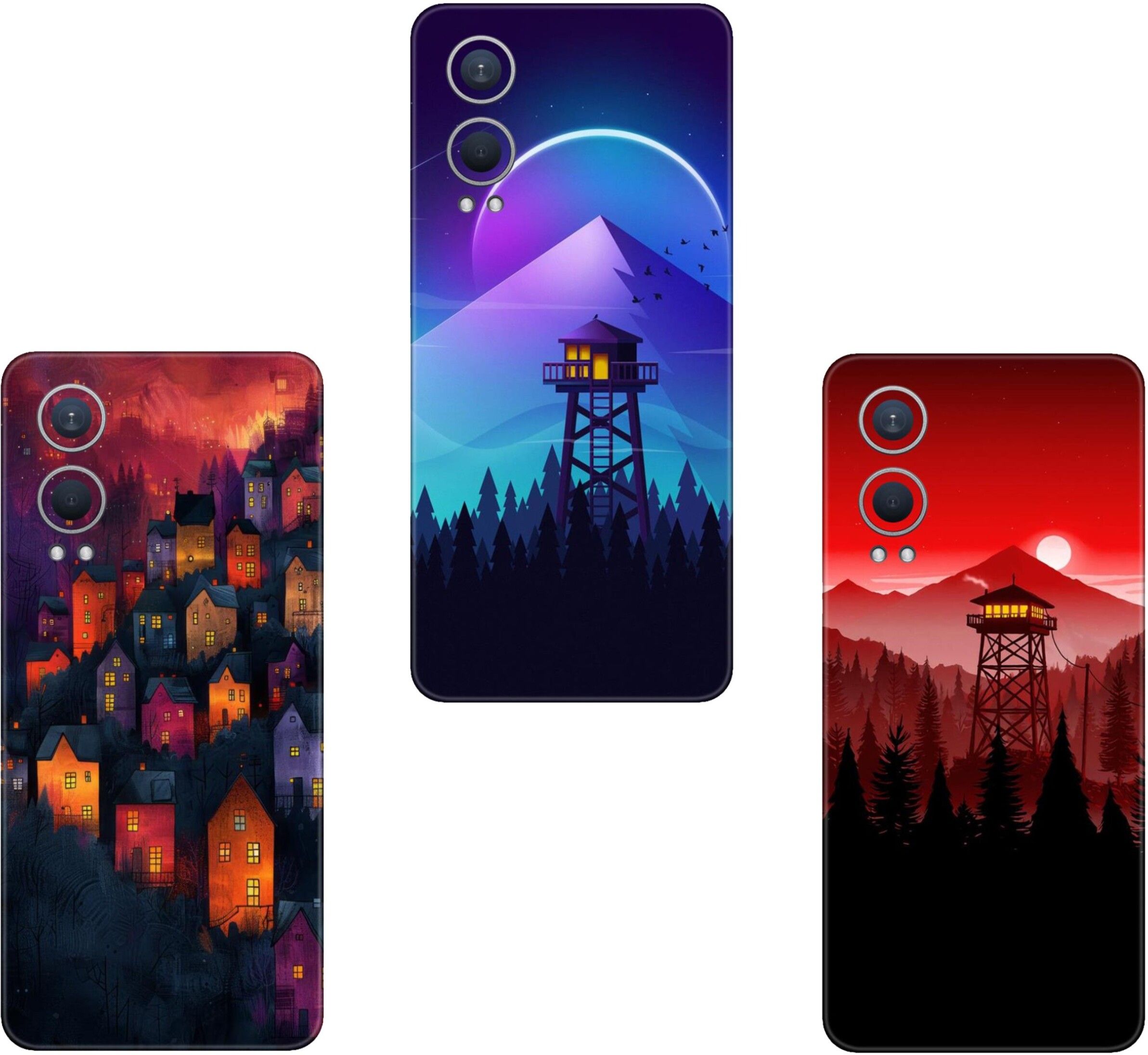 AMTHA AMTHA REALME C2(PACK OF 3)Camera&Back Protector Premium Vinyl Mobile Skin-image-10