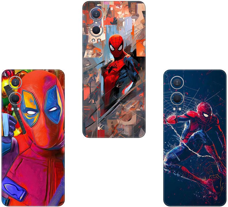 SKINADDA TECNO CAMON I2X COMBO(PACK OF 3)Camera&Back Protector Premium Vinyl Mobile Skin-image-24