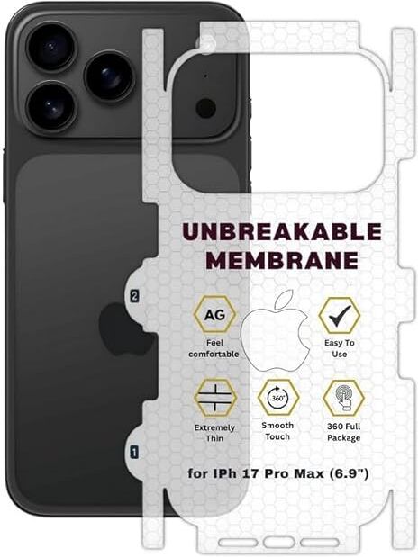 Bulkwala.com Iphone 17 Pro Max Back Hydrogel membrane Mobile Skin