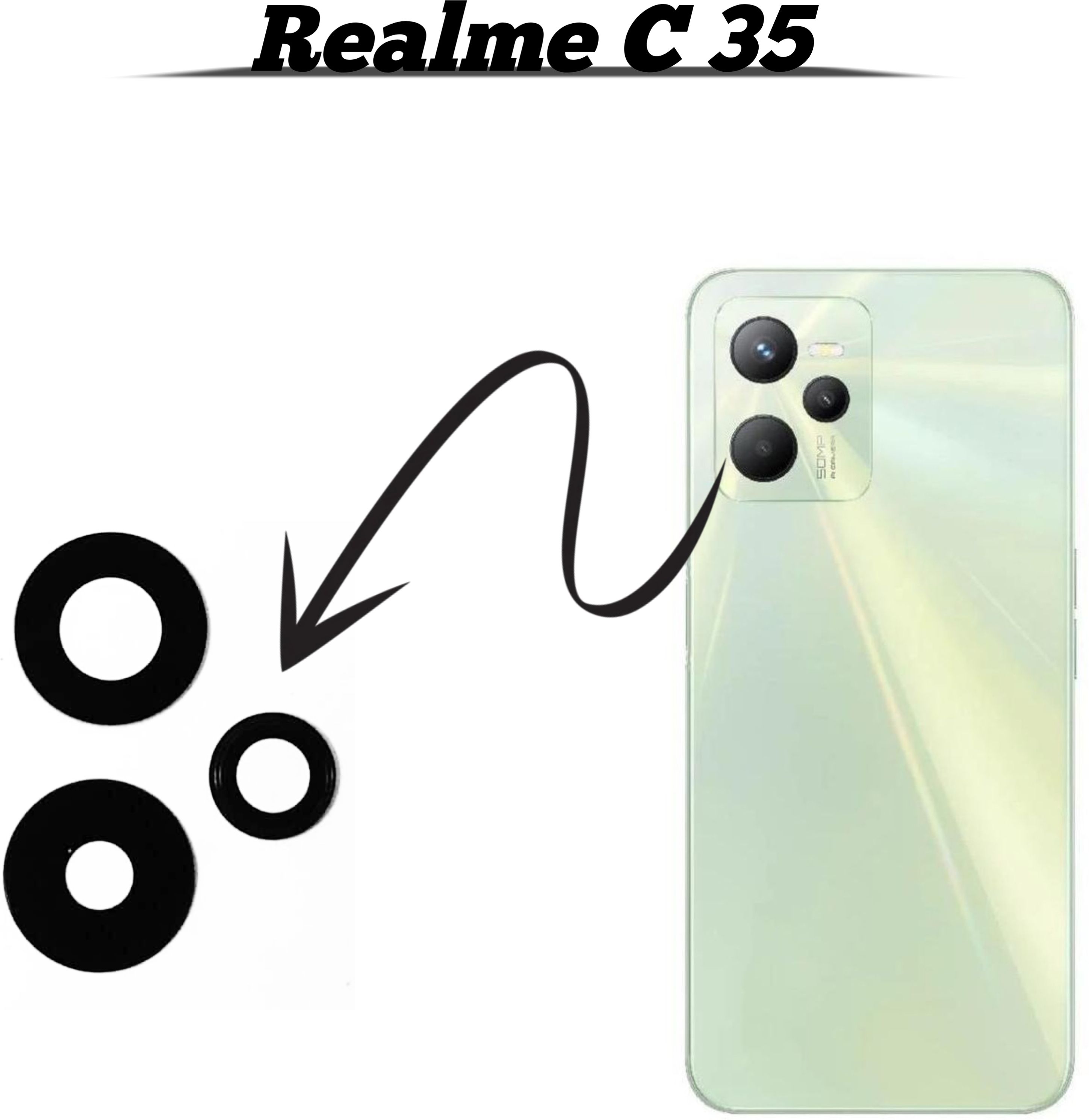 f r enterprise RMX3511 REALME C35 Camera Lens Glass-image-5